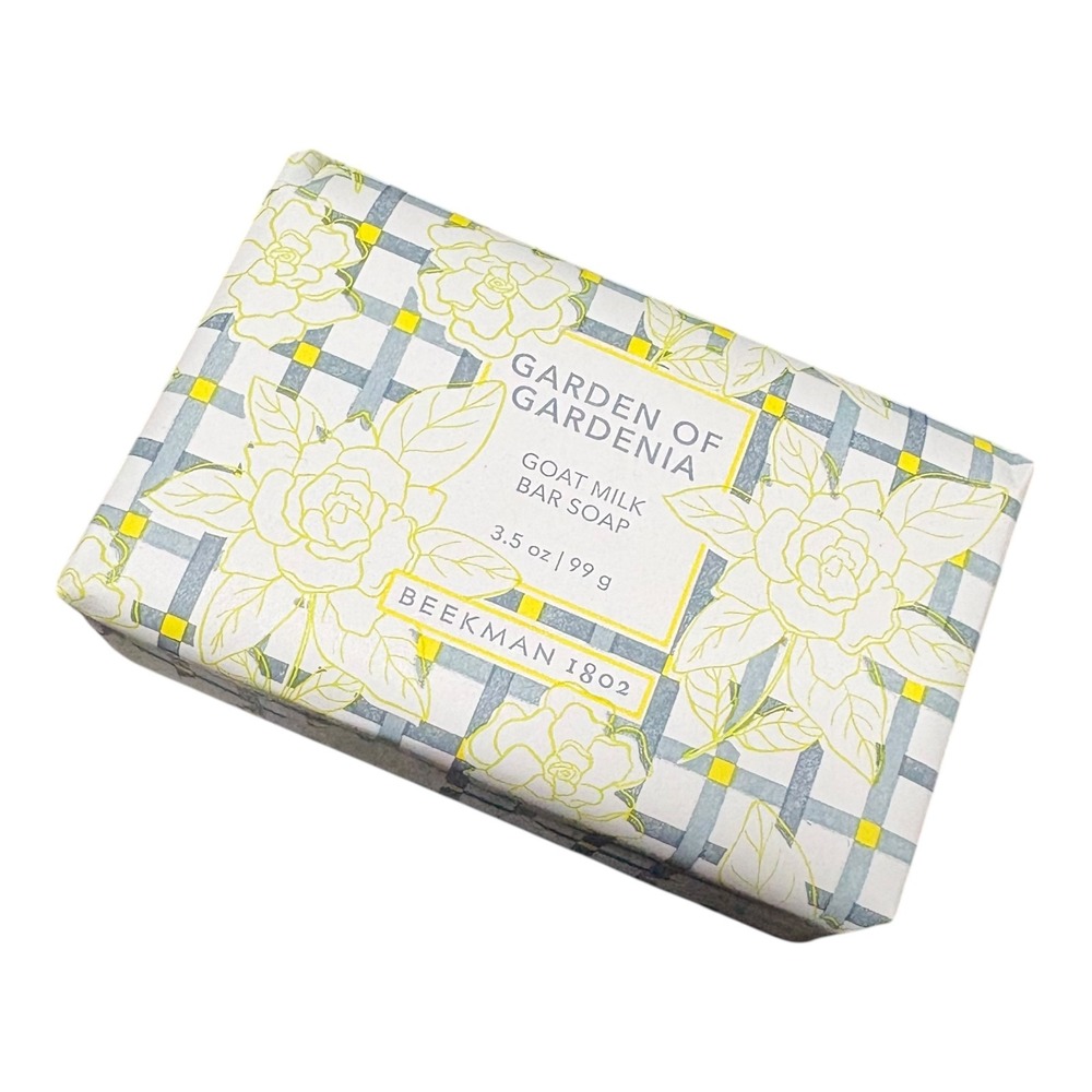 Beekman 1802 Garden of Gardenia 3-Piece Set: Hand Cream, Body Cream, Bar Soap - Picture 3 of 4